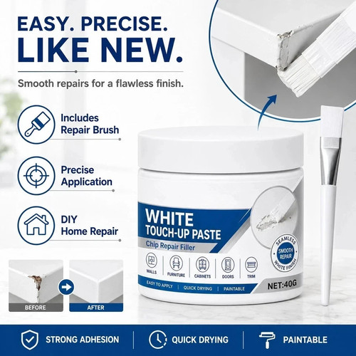 White furniture touch paste - white,
